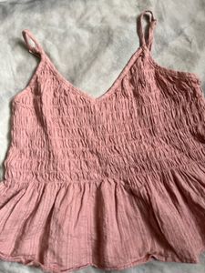 Cropped Peplum Top