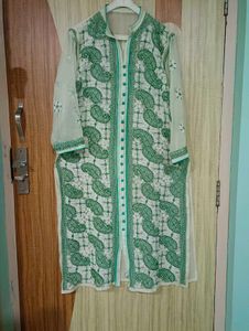 Georgette Chicken Kadhai Kurti