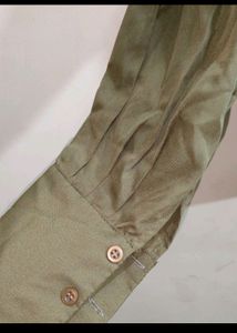 Branded Olive Crop Top