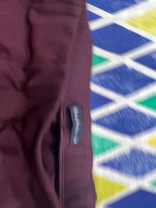 Burgundy Casual Pants