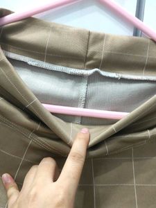 Beige Plaid Pants Like New.