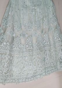 New Party Wear Pista Colour Indo Western Lehnga