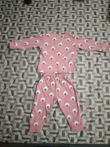 Cute Pink Cat Pajama Set