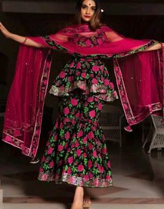 Floral Print Kurta Set