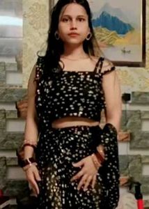 Black Teddy Bear Saree