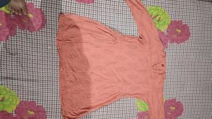 Peach color kurta