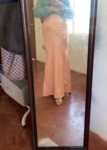Peach Mermaid Style Skirt