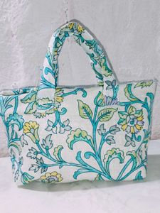Floral Print Tote Bag