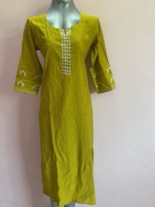 Elegant Mustard Kurta