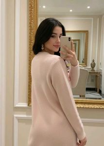 Pink Sweater Dress