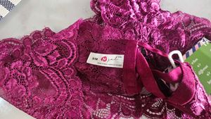 N-Gal Lacy Thong Purple Colour