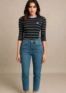 Striped Long Sleeve Sweatshirt For Girls