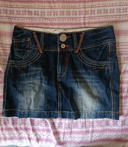 Denim Mini Skirt