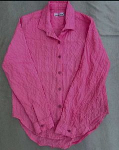 Textured Pink Shirt