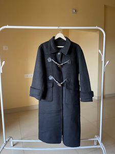 Elegant Black Longline Coat