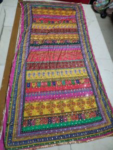 Full mirror work dupatta