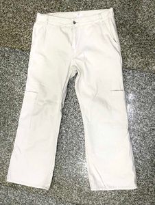 korean Beige Cargo Pants