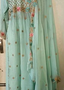 Nyra Cut Stone Work Full Set With Dupatta &amp; Plazo