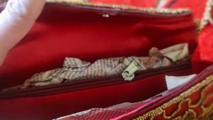 New Hand Work Bridal Women&#39;s Clutch Cum Sling Bag