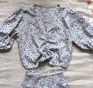 Floral Co Ord Set🩵
