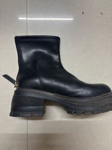 Black Platform Ankle Boots