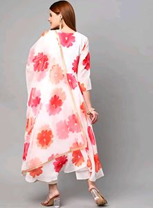 🤍🩷🧡 Kurta + Dupatta Set