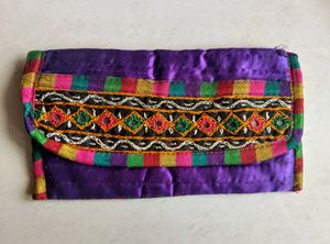 Ethnic Embroidery Wallet/Pouch/Clutch