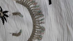 American Diamond Rhinestone  Necklace & Earrings