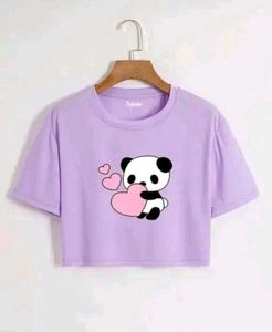 Cute Panda Crop Top