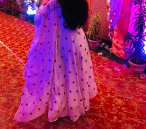 White Anarkali Suit With Dupatta