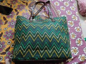 Tote Bag Multicolour With 3 pockets