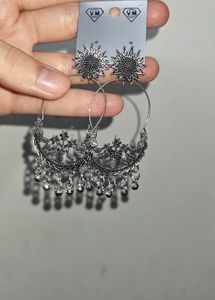 Silver Earrings Unique