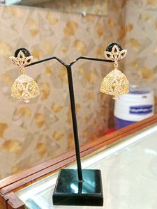 Golden Jhumka Earrings