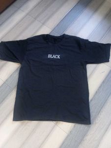 Black Text Graphic T-Shirt