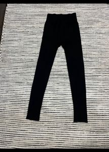 Ribbed Black Gym Legging