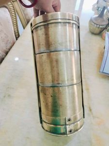 Vintage Brass Tiffin Set Of 3 Container
