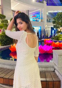 Back Less White Dress For Women