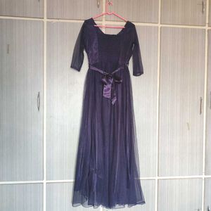 Navy Blue Long Gown
