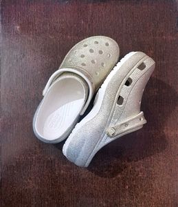 Gold Toned Crocs