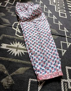 Pink White Anarkali Kurta Set