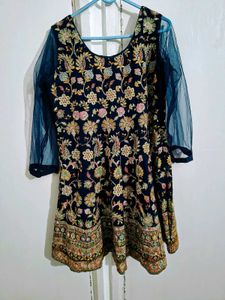 Pretty Blue Sharara Set