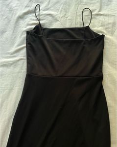 Black Slit Dress