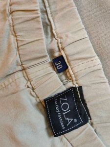 Beige Casual Pants