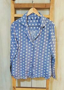 Crey Printed Shirt Size-36-M