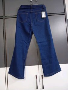 337.Dark Wash Wide Leg Denim Jeans