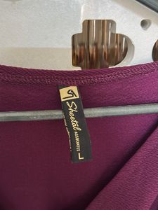 Elegant Plum Party Dress