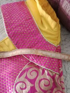 3pcs Long Netted Anarkali