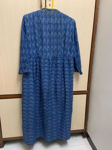 Biba Snakeskin Printed Kurta Cum Ethnic Jacket