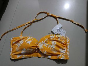 New Mustard Floral Bra