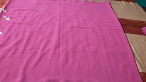 Pink Daily Wear Sari With Blouse Piece